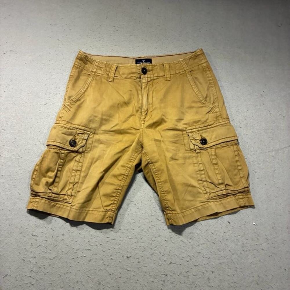American Eagle Classic Cargo Shorts Mens 31 Khaki Utility